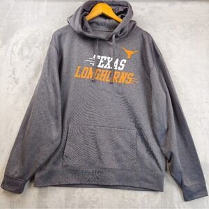Texas Longhorns Hoodie Mens XXL Gray Pullover Fleece College Football